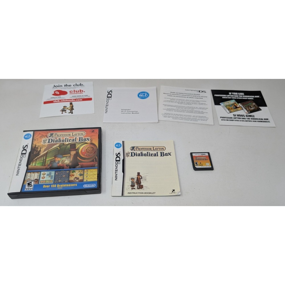 Professor Layton and the Diabolical Box Nintendo DS 2009 Complete CIB